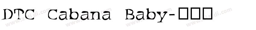 DTC Cabana Baby字体转换